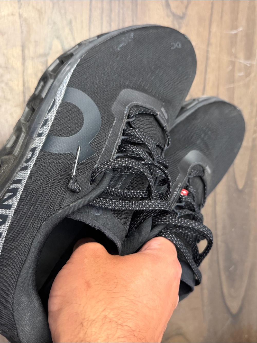On Running Black Mens Cloudmonster Shoes - Picture 5 of 6